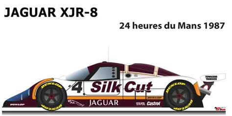 Jaguar Xjr Le Mans N Racing Car Draws