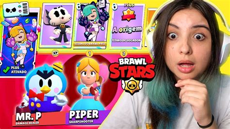 Liberei O Novo Brawl Pass Plus E Ganhei Novos Brawlers No Brawl Stars