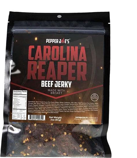 Jurassic Jerky Insanity Beef Jerky Made With The Ghost Habanero And Carolina Reaper