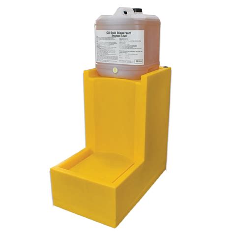 Spill Crew Scmh Bds40 Bunded Decanting Stand Poly 40l Sump Yellow