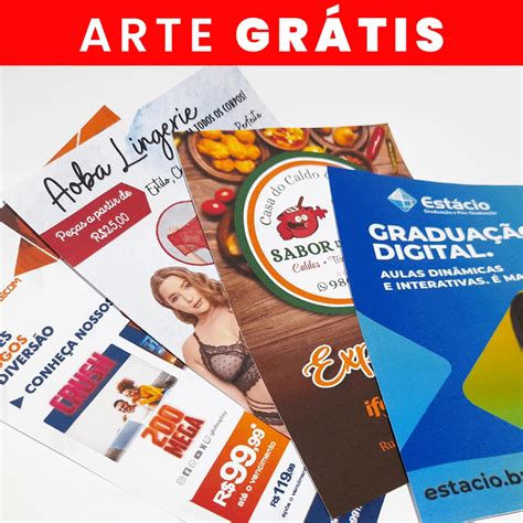 Panfletos Folder Flyers Un X S Frente Shopee Brasil