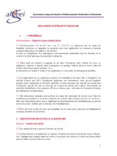 RÈGLEMENT INTÉRIEUR ET DISCIPLINE algeei org r 200 glement int 201