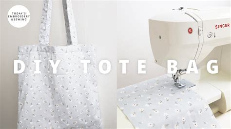 Diy Tote Bag Beginners Sewing Tutorial Pattern Free Youtube