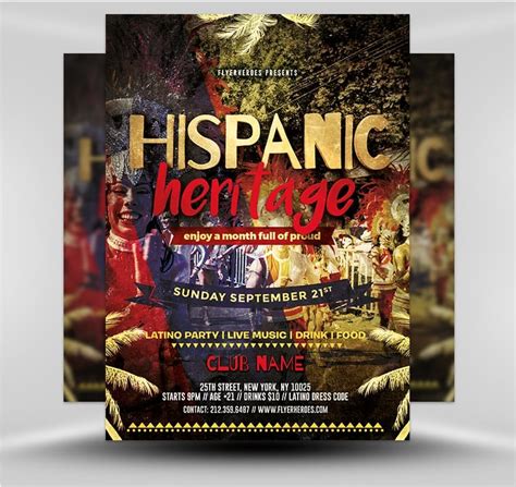 Hispanic Heritage Month Flyer 4 Flyerheroes