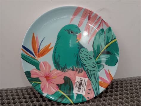 Anko Floral Birds Side Plate Green Bird 20cm Hmr Shop N Bid