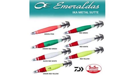 Daiwa Emeraldas Ika Metal Sutte G Baits Egi Lures Tognini Fishing