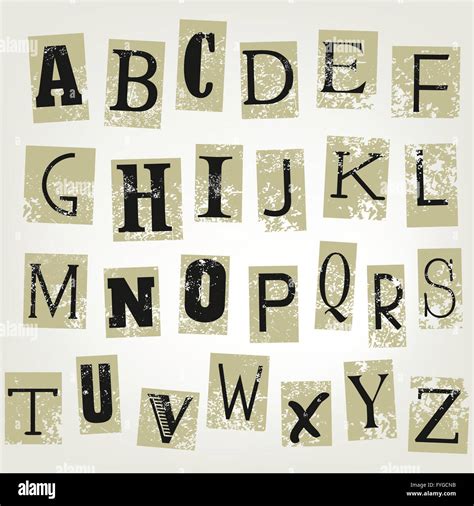 Cut letters collage hi-res stock photography and images - Alamy