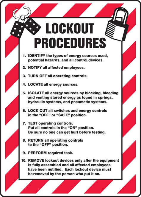 Examples Of Lockout Tagout Procedures - Printable Templates Free