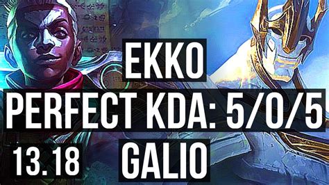 Ekko Vs Galio Mid M Mastery Games Kr Master