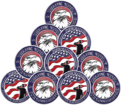 Amazon Pieces Military Challenge Coins Thank You For Your