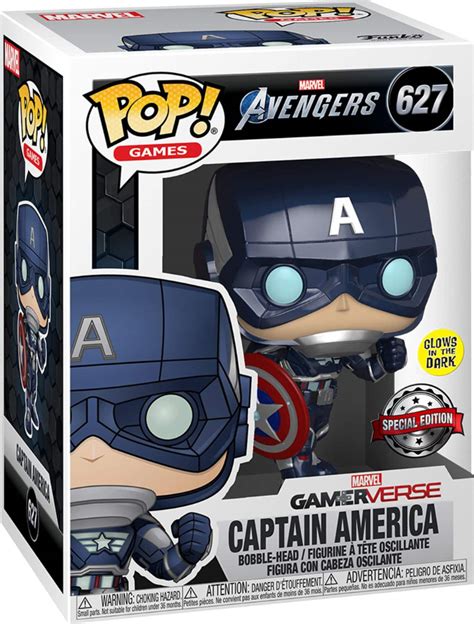 Best Buy Funko Pop Games Marvel Avengers Captain America Glows In