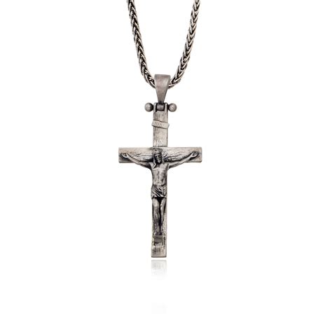 Jesus Cross Necklace Christ Cross Pendant Religious Jewelry - Etsy