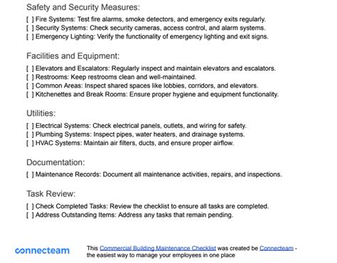 Comprehensive Commercial Building Maintenance Checklist Hot Sex Picture