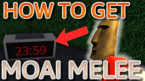 How To Get Moai Melee In Arsenal S Night End Event Roblox Youtube