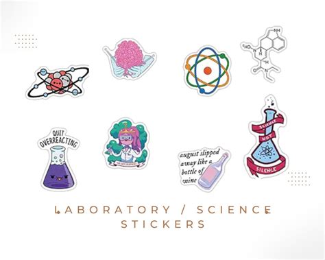 Science And Chemistry Sticker Set Decorate Your World With Artistic