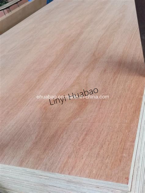 Okume Plywood Poplar Core E1 Glue For Furniture And Cabinet Okume