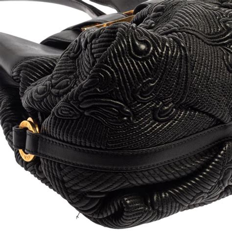 Bvlgari Black Leather Chandra Hobo At 1stdibs