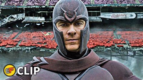 Magneto Drops Stadium Scene X Men Days Of Future Past 2014 Movie