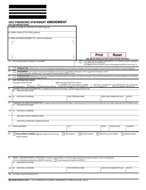 Form Ucc3 Fill Out Sign Online And Download Fillable Pdf Oregon