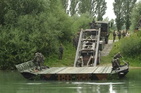 Pfm Motorized Floating Bridge Cnim France French Army Military