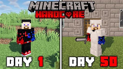 I Survived 50 Days In Minecraft Hardcore Hindi YouTube