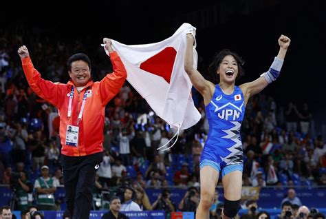 【レスリング】藤波朱理、10－0無敵金メダル！53キロ級137連勝、二人三脚の父と抱き合う レスリング パリオリンピック2024写真ニュース 日刊スポーツ