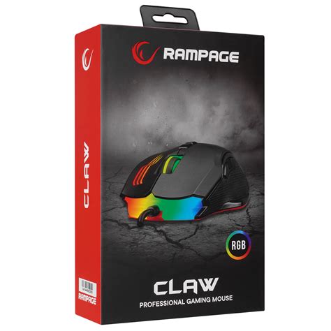 Rampage Smx G Claw Usb Macro Keys Dpi Rgb Led Removeable