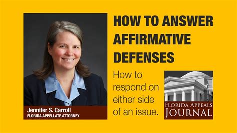 How Do You Respond To Affirmative Defenses At The Trial Level Youtube