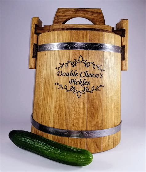 Fermentation Barrel Pickle Oak Barrel L L L L With Lid Etsy