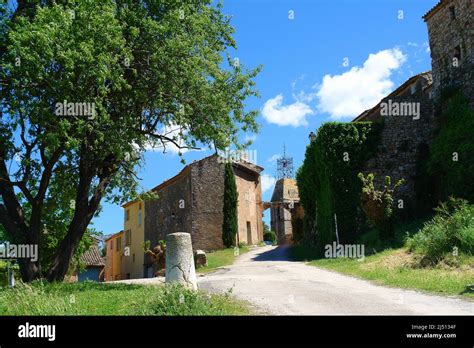 Perched Village Of Vieux Cannet Des Maures Stock Photo Alamy