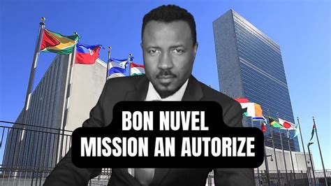 Bon Nouvel Nasyon Zini Otorize Mission Pou Ayiti Abner Gelin Youtube