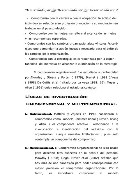 Compromiso Organizacional Pdf