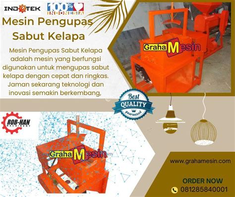 Mesin Pengupas Sabut Kelapa Serbaguna Produk Lokal Di Malang Tribun