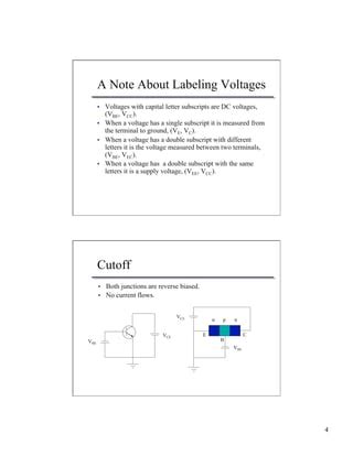 Transistors Handout PDF