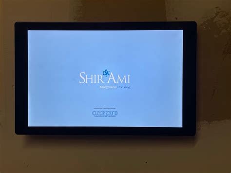 Shir Ami Audio Visual Installation - Clear Sound