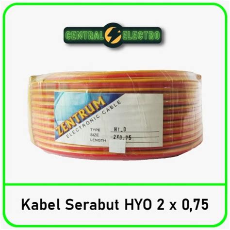 Jual Kabel Listrik Serabut HYO Transparan 2 X 0 75 30 Meter Shopee