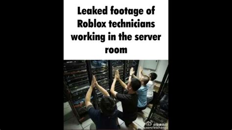 Roblox Technicians In The Server Room Joke Youtube