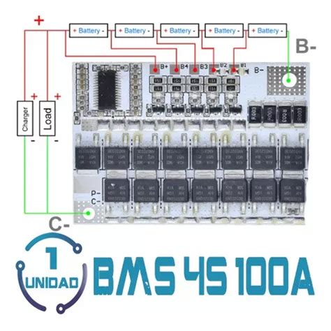 Bms Pcm Controlador De Carga Baterías De Litio 5 Celdas 100a MercadoLibre