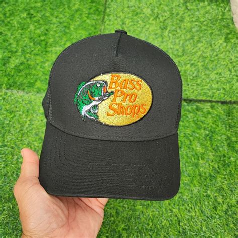 Bass Pro Shops Embroidered Logo All Black Cap Mens Fashion Watches And Accessories Caps And Hats