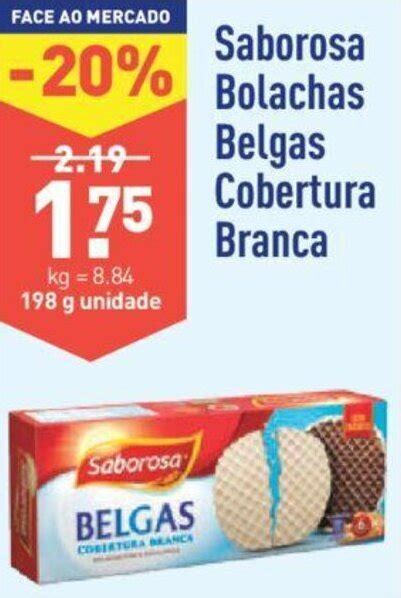 Promoção Saborosa Bolachas Belgas Cobertura Branca 198g em ALDI