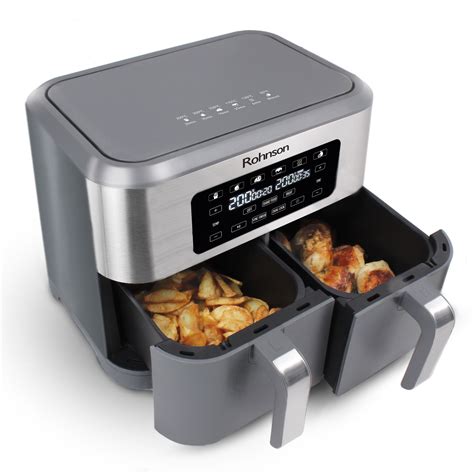 Hot Air Fryer With Double Basket R X L Rohnson