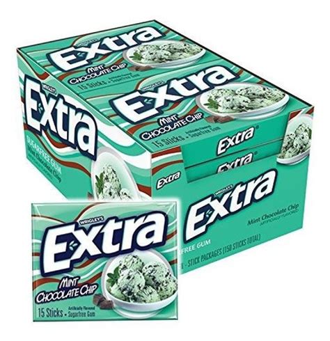 Goma De Mascar Extra Gum Mint Chip De Chocolate Sin Azúcar Mercado Libre