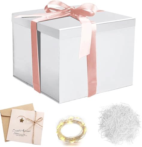 Geschenkbox Mit Schleife Geschenkbox Mit Deckel Mit Gru Karten Raffia