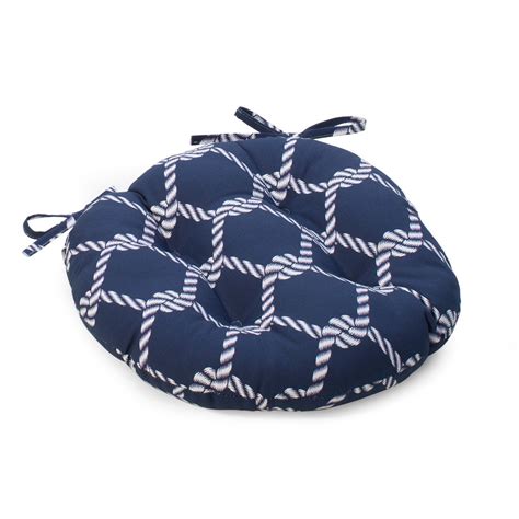 Coral Coast Nautical Bistro Round 16 In Seat Outdoor Cushion Nautical