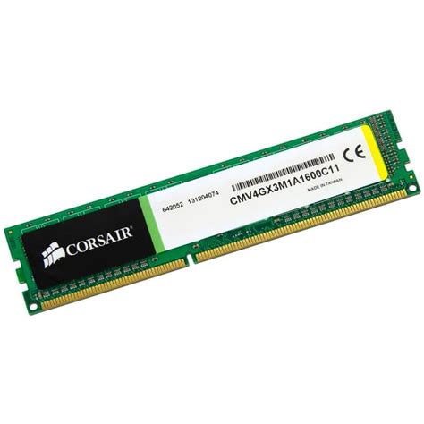 Memoria Ram 4Gb Ddr3 1333mhz Corsair Value Select