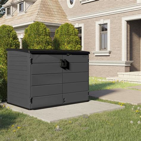 Suncast The Stow Away 4 Ft X 6 Ft Horizontal Plastic Storage Shed 20