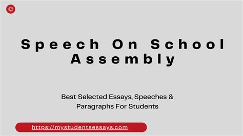 5 Best Inspirational, Motivational Speeches For School Assembly - Student Essays