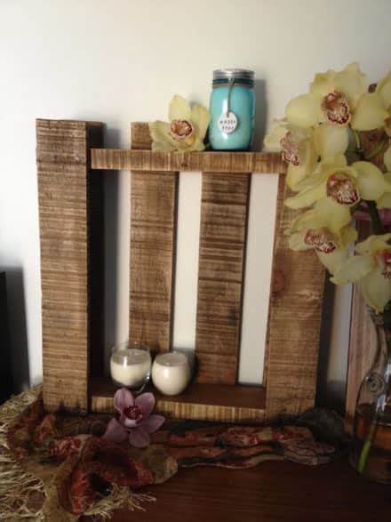 Beautiful Rustic Pallet Shelf • 1001 Pallets