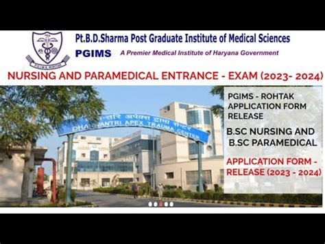 Pgims Rohtak Uhsr Pgims Nursing And Paramedical