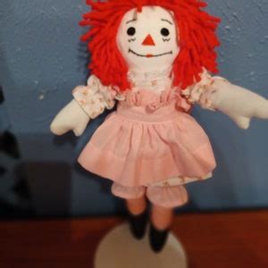 Classic Ivory 10 Raggedy Ann Handmade Doll Soft Doll Rag Doll Vantage